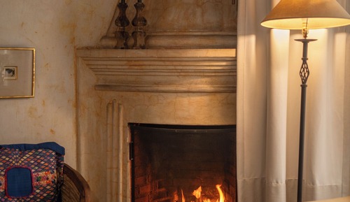 Habitación Deluxe, 1 cama de matrimonio grande, chimenea