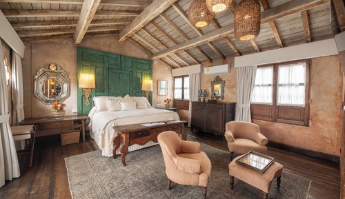 Suite, 1 cama de matrimonio grande, chimenea, vistas a la montaña