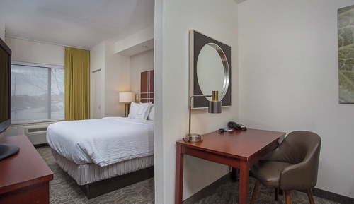 Estudio, 1 cama de matrimonio grande con sofá cama