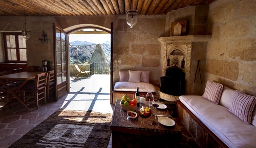 Suite de lujo, chimenea, vistas al valle