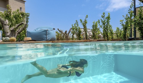 Suite, 2 habitaciones, piscina privada, vistas al jardín
