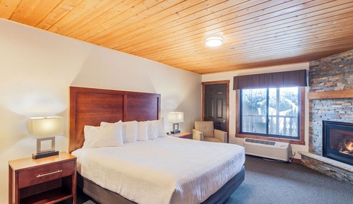 Estudio Premium, 1 cama de matrimonio grande, chimenea, vistas a la montaña