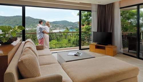 Suite familiar, 1 cama de matrimonio grande, balcón, vistas al mar