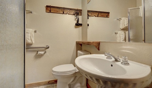 Cabaña, baño privado
