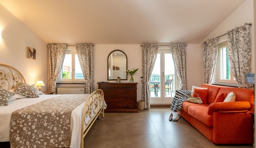 Habitación Confort, terraza, vistas al mar (Monterosso)