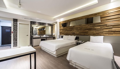 Habitación estándar con 2 camas individuales, varias camas, no fumadores, vistas a la ciudad