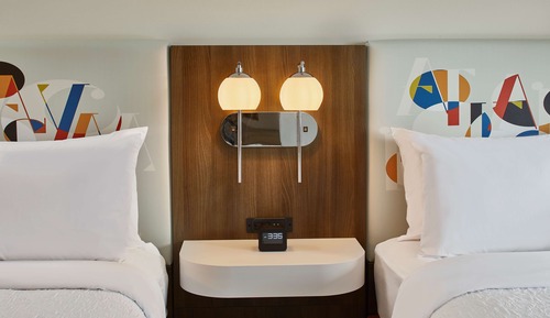 Habitación, 2 camas de matrimonio, accesible para personas con discapacidad