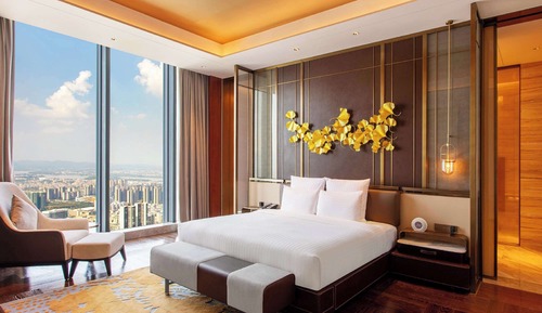Suite presidencial, 1 cama de matrimonio grande, Acceso al salón del club (High Floor)