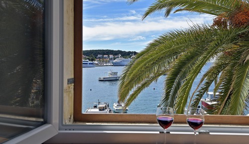 Habitación, vistas al mar