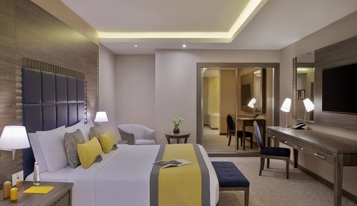 Suite, 1 cama de matrimonio grande, vistas a la ciudad