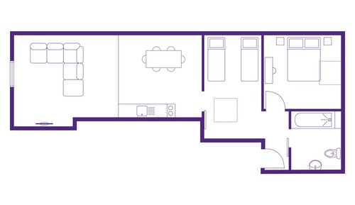 Apartamento familiar, baño privado (Flat 3)