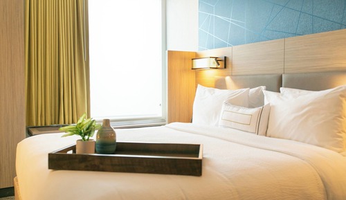 Suite, 1 cama de matrimonio grande con sofá cama (Mobility/Hearing Access, Roll-in Shwr)