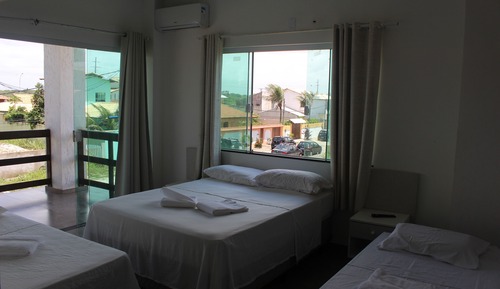 Habitación cuádruple Confort, fumadores, vistas al jardín