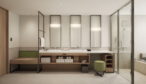 Habitación Premium, 2 camas individuales, balcón (Private Hot Spring)
