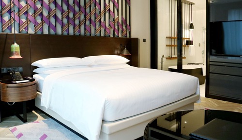 Habitación ejecutiva, 1 cama de matrimonio grande, vistas a la ciudad