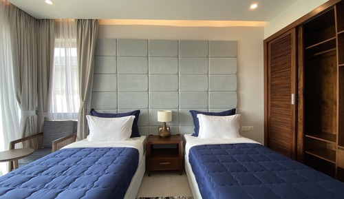 Villa ejecutiva, 4 habitaciones, vistas a la playa, frente a la playa