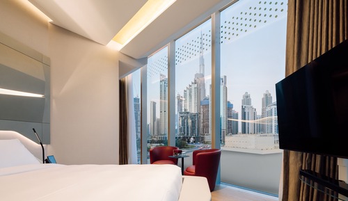 Studio ME + Suite with Burj Khalifa View and Jacuzzi