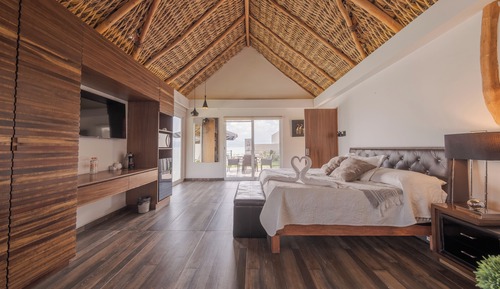 Cabaña panorámica, 1 cama de matrimonio grande