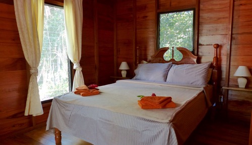 Bungalow, 2 habitaciones, cocina, vistas al jardín (Orchid)