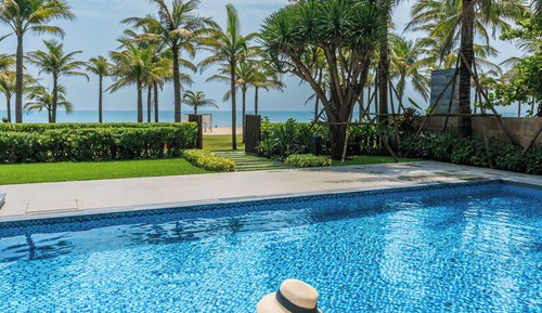 Villa de lujo, 6 habitaciones, piscina privada, frente a la playa