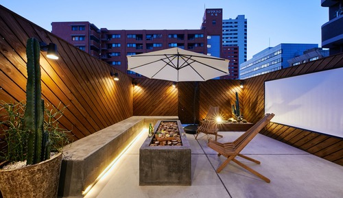 Estudio Deluxe, varias camas, no fumadores, terraza