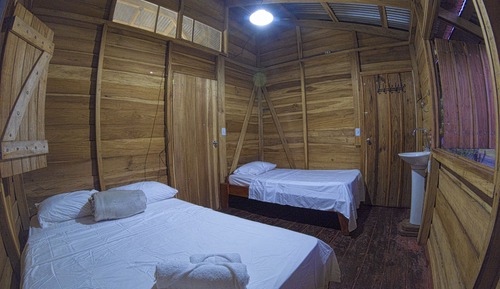 Habitación panorámica doble, baño privado