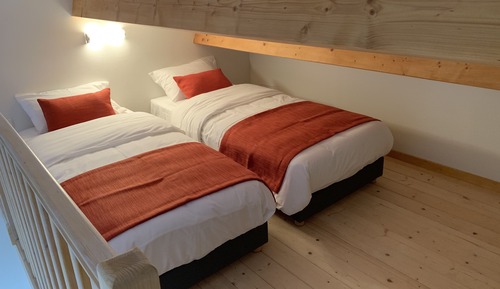 Habitación cuádruple, varias camas