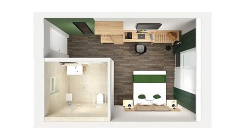 Habitación Confort doble, accesible para personas con discapacidad (behindertenfreundlich)