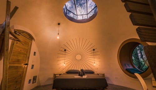 Suite Deluxe, 1 cama de matrimonio grande, vistas al jardín (Dome with Panoramic View)