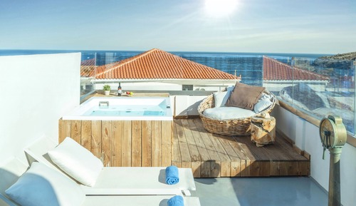 Suite, 2 habitaciones, bañera de hidromasaje, frente al mar (Split Level)