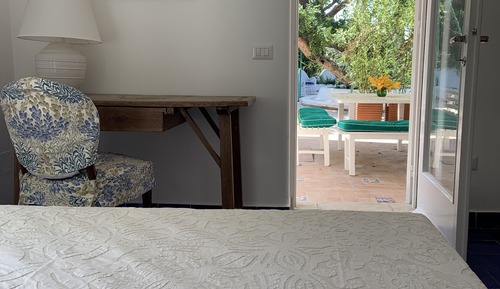 Habitación estándar doble, terraza, vistas al jardín