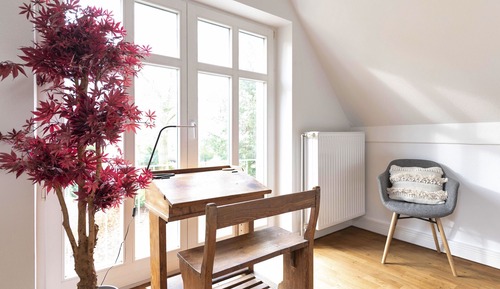 Ático Grand, 1 habitación, chimenea, vistas al jardín