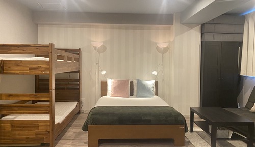 Estudio Deluxe, varias camas, no fumadores, frigorífico y microondas (Family)