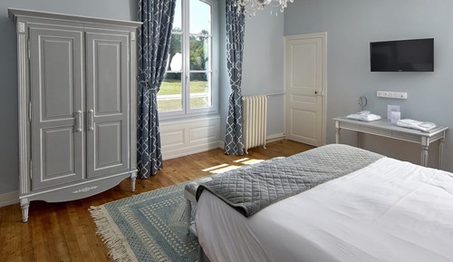 Habitación panorámica doble, 1 cama de matrimonio grande, vistas al jardín