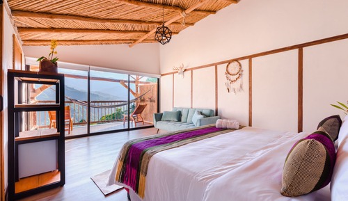 Cabaña Deluxe, balcón