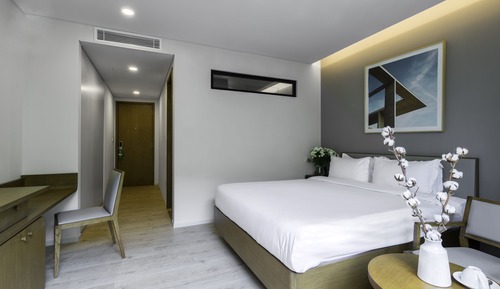Habitación Deluxe doble, 1 cama de matrimonio, vistas al jardín