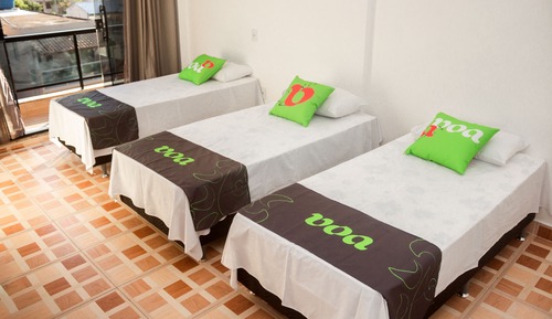 Habitación triple estándar, 3 camas individuales, balcón
