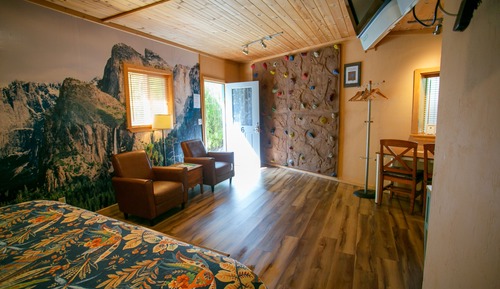 Suite estudio, 1 cama de matrimonio grande, cocina