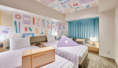 Habitación con 2 camas individuales, no fumadores (Collab with KOKUYO, Onsen ticket)
