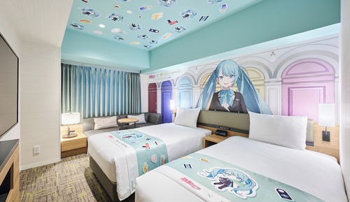 Habitación superior con 2 camas individuales, no fumadores (Concept -  HATSUNE MIKU,Onsen ticket)