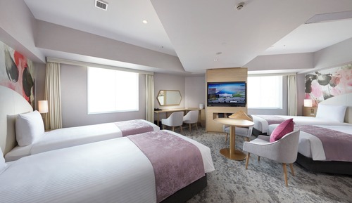 Habitación cuádruple, no fumadores (C/I after 18:00, with Onsen Ticket)
