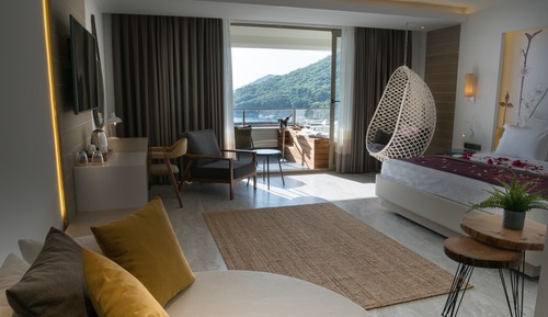Habitación de luna de miel, bañera de hidromasaje, vistas al mar
