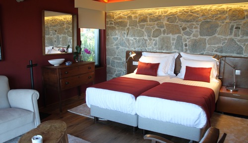 Habitación con 2 camas individuales, terraza, vistas al mar (Malvasia)