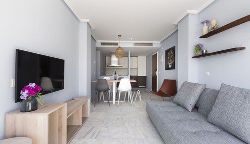 Apartamento Confort, 2 habitaciones, terraza, vistas al complejo turístico (Mascarat)
