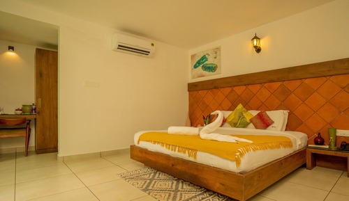 Habitación básica doble, no fumadores, vistas al jardín