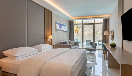 Habitación Premium, 1 cama de matrimonio grande, piscina privada, vistas al mar