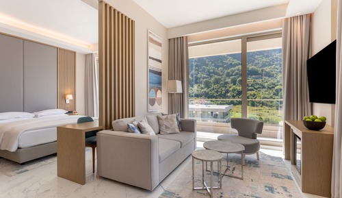 Habitación Premium, 1 cama de matrimonio grande, bañera de hidromasaje, vistas al mar (Terrace)