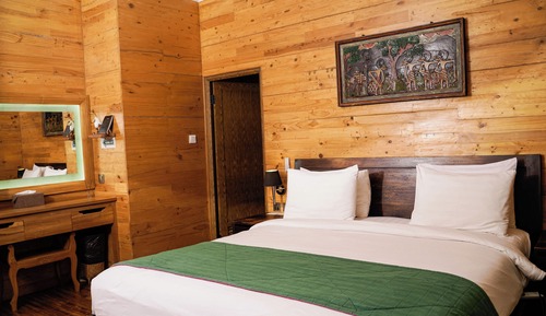 Cabaña Deluxe, 1 habitación, vistas a la colina, en la zona del jardín