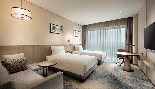 Habitación, 1 cama de matrimonio grande con sofá cama