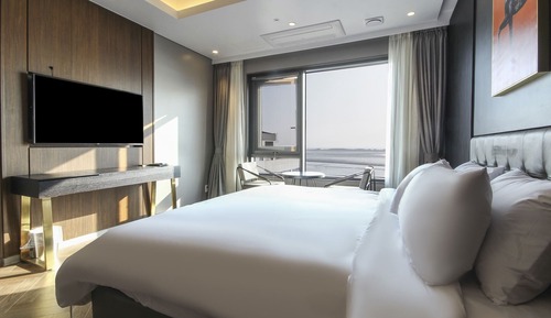 Habitación Deluxe doble, vistas al mar (Breakfast Not Available on Sun)